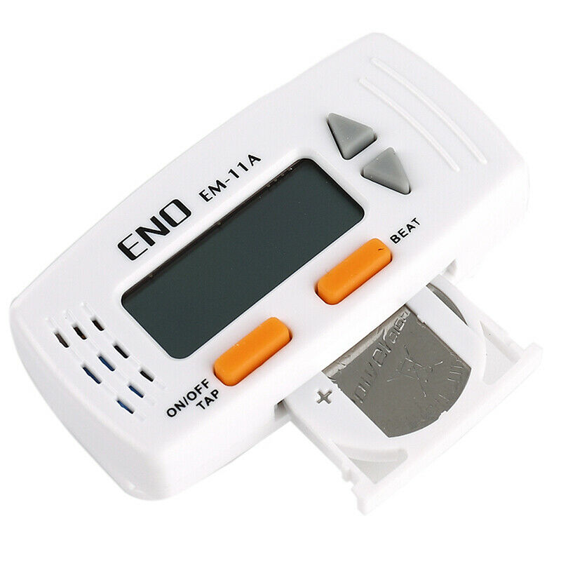 Eno Em-11A Clip-On Mini Electric Guitar Metronome With Clock Function Porta