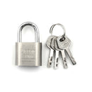 Metal 30mm 3Key High Security Solid Lock Door Gate Jewlery Box Safety Padlock FT