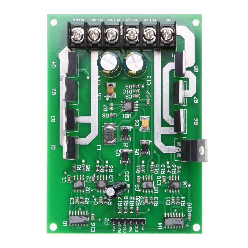 Dual Motor Driver Module Board H-bridge DC MOSFET IRF3205 3-36V 15A Peak30A