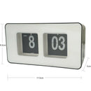 Retro Auto Flip Clock Simple Down Page Digital Clocks Xmas Gift White