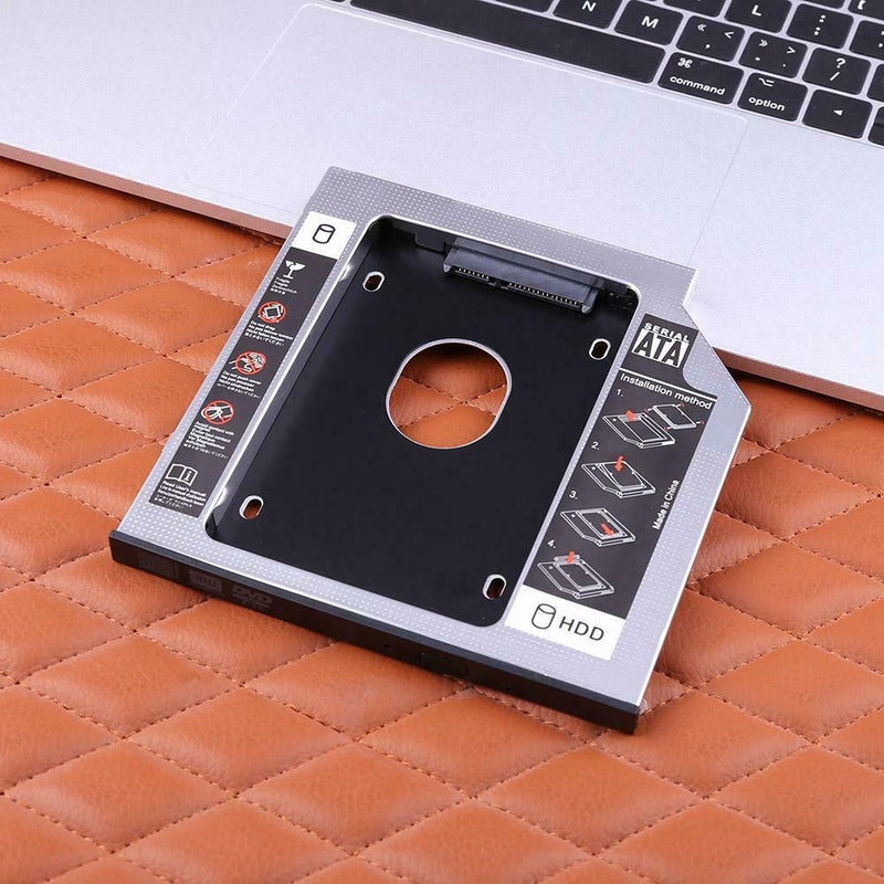 9mm SATA to SATA 2nd SSD Caddy Case Hard Disk Drive Enclosure CD-ROM Optical