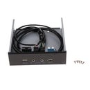 5.25'' Floppy Bay High Speed 9Pin 2Port USB2.0 Hub HD Audio 3.5mm Earphone Jack