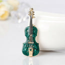 Musical Violin Brooches For Women Enamel Alloy Brooches Pins Girls Scarf Sw S8Z8