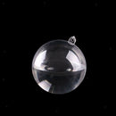 10x Clear Plastic Ball Baubles Sphere Fillable Christmas Tree Ornament 60mm