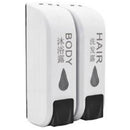 Double Shower Soap Dispenser Wall Mounted Liquid Soap Shampoo Dispenser Was
