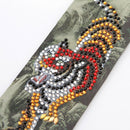 DIY Tiger Special Shape Diamond Painting Creative Leather Tassel Book Marks