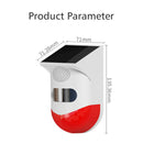 Smart WiFi Solar Alarm Light Security Siren Infrared Detector Remote Control