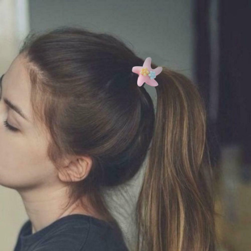 20pcs Cartoon Cute Elastic Hair Bands Kids Girls Rubber Bands (Pink) A