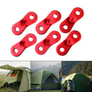 10Pcs Camping Tent Lock Cord Rope Fastener Guy Line Bent Runner Tensioner Alloy