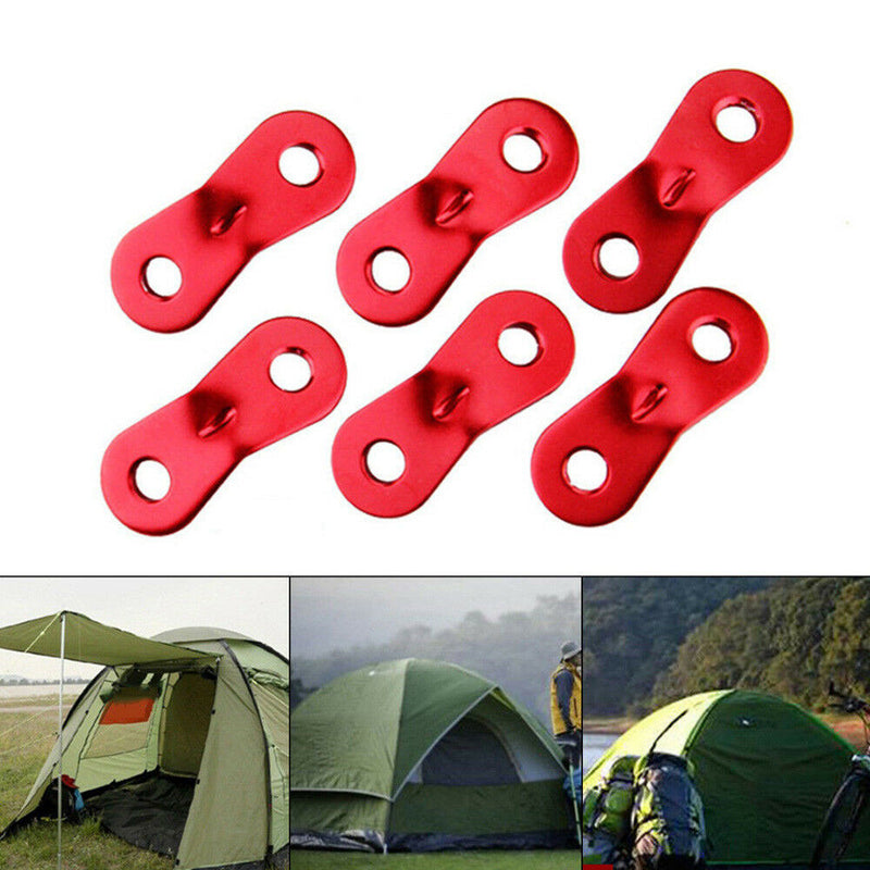 10Pcs Camping Tent Lock Cord Rope Fastener Guy Line Bent Runner Tensioner Alloy