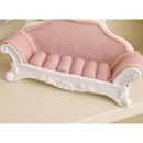Pink Lace Sofa Shape Ring Earring Studs Jewelry Display Storage Showcase