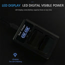 Lcd Dual Usb Battery Charger For Sony Fw50 Np Fw50 Np-Fw50 Npfw50 Battery N P8R9