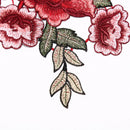 1pcs embroidered floral lace neckline neck collar trim apparel fabric lace arts#