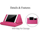 Portable Laptop Tablet Pouch Storage Foldable Tablet Pillow for Ipad Stand  C4B4