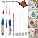 Delicate Embroidery Pen Punch Needle Set Knitting Sewing Crafts Set DIY Too F2Z8
