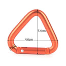 1pc Triangle Carabiner Outdoor Camping Hiking Keychain Snap Clip Hook Buckle JR