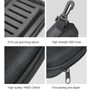 16pcs Spinner Baits Metal Sequin Spoon Lures with Hard Shell EVA Carry Case