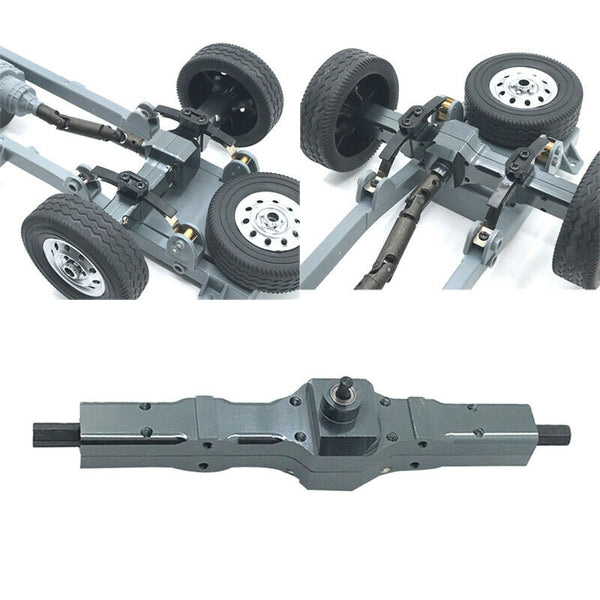 RC Metal Rear Shaft Axle Assembly w/ Differential Gear for WPL B24 Accessories