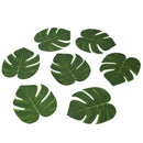 72 Pcs Palm Leaves with Hibiscus Flowers for Hawaiian Party Jungle Beach Th