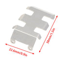 Stainless Steel Chassis Armor Front & Rear Axle Skid Plate for Axial SCX24 90081
