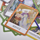 49PCS Tarot Cards English Table Games Tarot Deck Board Game Divination Card