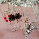 Clear Acrylic Earrings Necklace Jewelry Display Rack Stand Organizer Hold JUH