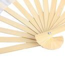 Silk Veil Folk Chinese Art Rose Bamboo Short Dancing Fan for Belly Dance