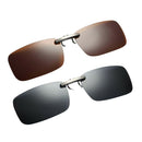 Pack of 2 Clip on  Up Sunglasses UV400 Night Vision Driving Fishing Eyewear