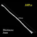 7.5" Replacement White Fiberglass Wick Holders Oil Candle Wicks 3mm Width