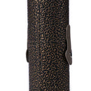 Elegant Leather Makeup Brush Holder Cosmetic Pens Storage Organizer (Black) A