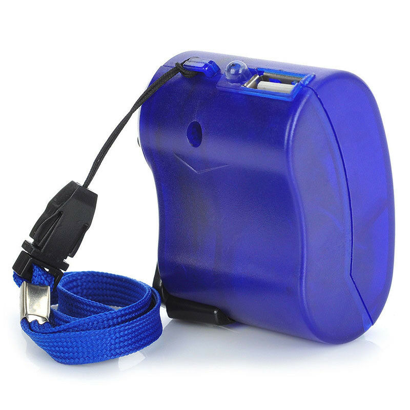 Portable Hand Crank Wind Up USB Cell Phone Emergency Charger For Camping-Hiking