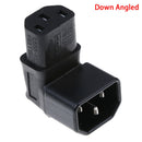 Down angled IEC adapter,right angled IEC 320 C14 to C13 for TV wall moun OZ