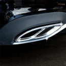 2*Car Exhaust Pipe Tail Cover Trim For Mercedes Benz ABCE Class CLA GLC GLS Bj