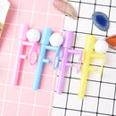 1X New Gel Pen Blow Pipe & Balls Children Toys Loot Party Bag Fillers Kids JR