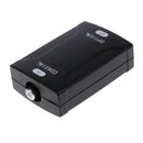 Coaxial Analog to Toslink Fiber Optical Digital Audio Adapter 24bit Black