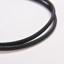 Black 3Pin Female Y-Splitter Dual Male Power Sleeved Computer Case Fan Cable  Ew