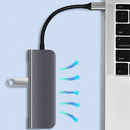 USB C Hub 5 in 1 Type C to USB 3.0 65W PD 4K HDMI Adapter for Laptop PC