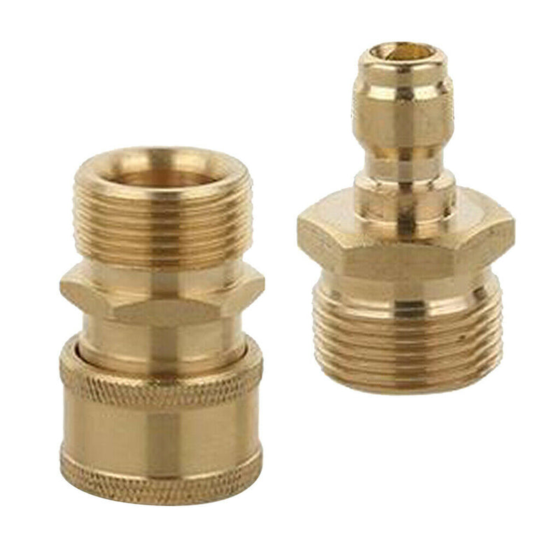 2 Pieces Quick Connect Fitting Pressure Washer Adapter Set