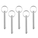 5pcs Boat Quick Release Pin Pull Ring Stainless Steel Hardware 10 x100mm