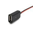 Crocodile Clamp Wire To Female USB Connector Test Leads Copper Alligator Clip M&