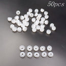 50x Soft 11MM Replacement Silicon Ear Pad Earbud In-Ear Earphone Cover Clear  BX