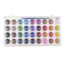 36 Colors Artist Solid Watercolor Paints Pan Set With 10x Painting Brushes