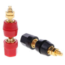 2x Banana Plugs Couple Amplifier Jack Audio Speaker Adapter Terminals Connector