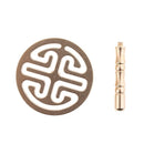 4.5cm Brass Incense Mold Censer Powder Trail Aromatherapy Artwork Craft