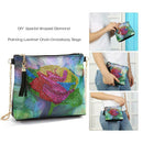 DIY Flower Special Shaped Diamond Painting PU Leather Chain Crossbody Bags