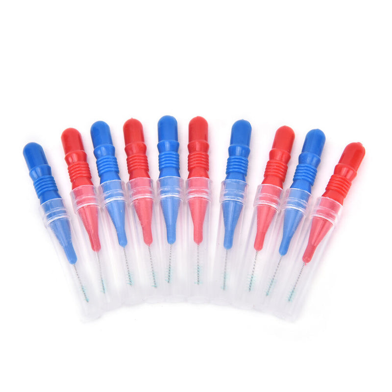 50X Tooth Clean Floss Head Hygiene Dental Plastic Interdental Brush Toothpick3C