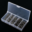 200x 5sizes Stainless Steel Round Split Rings Small Double Ring Jewelry Makin Bj