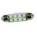 10x Super Bright 41mm 8-LED Car Interior Light Festoon Dome Map Lamp Roof Bulb