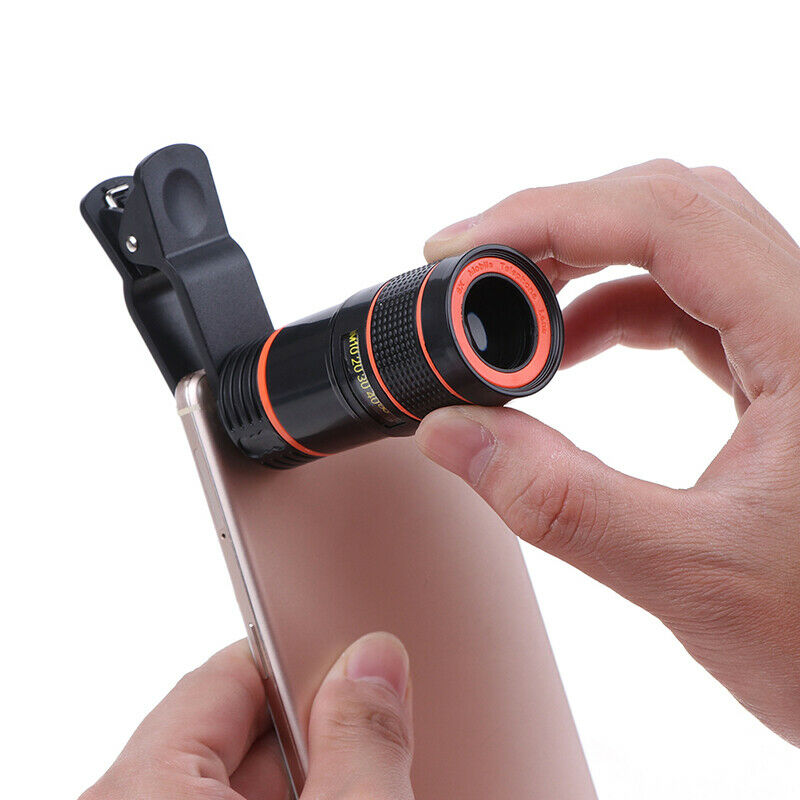 8x Optical Zoom Lens Telescope Telephoto Clip on for Mobile Cell Phone Camera OZ