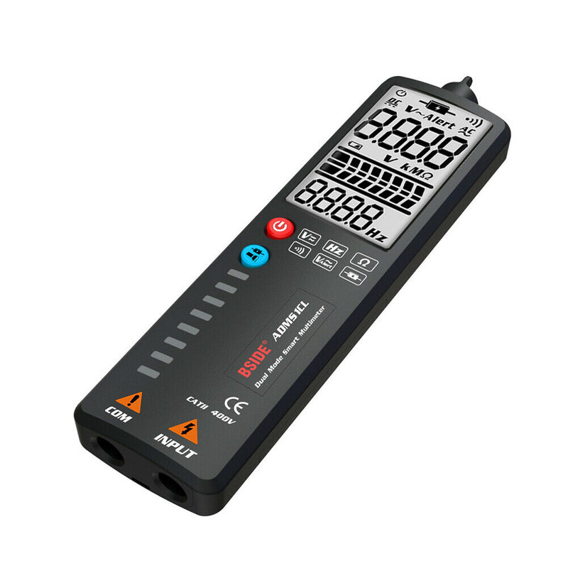 ADMS1 Dual Modes Curved Screen Multimeter LCD Digital Voltage Tester Meter